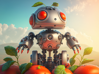 ardeay_AI_robot_sitting_on_a_bed_of_heirloom_tomatatos_the_ai_r_9c656fcd-b4e8-4bfb-90d6-25458fef9d79.png