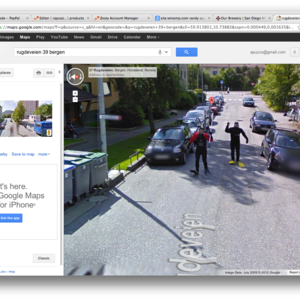 Scuba Divers Chase Google Maps Van image