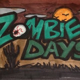 Zombie Days Opening Screen Inked Sketch