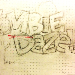 Zombie Daze Hand Drawn Title image